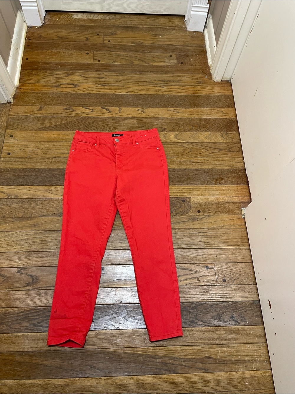 d. jeans Bright Red Skinny Women's Jeans
